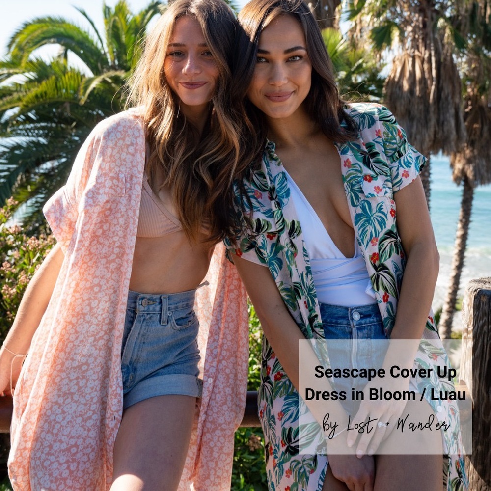 The Seascape Coverup Dress in Bloom